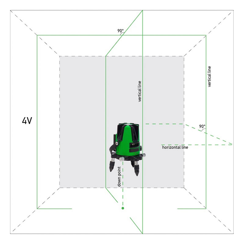 Лазерный уровень ADA 3D LINER 4V GREEN