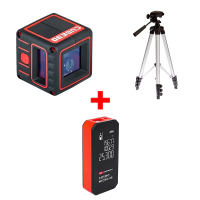 Комплект: лазерный уровень ADA CUBE 3D BASIC EDITION, фото/видео штатив ADA Digit 130, лазерный дальномер Cosmo MICRO 25