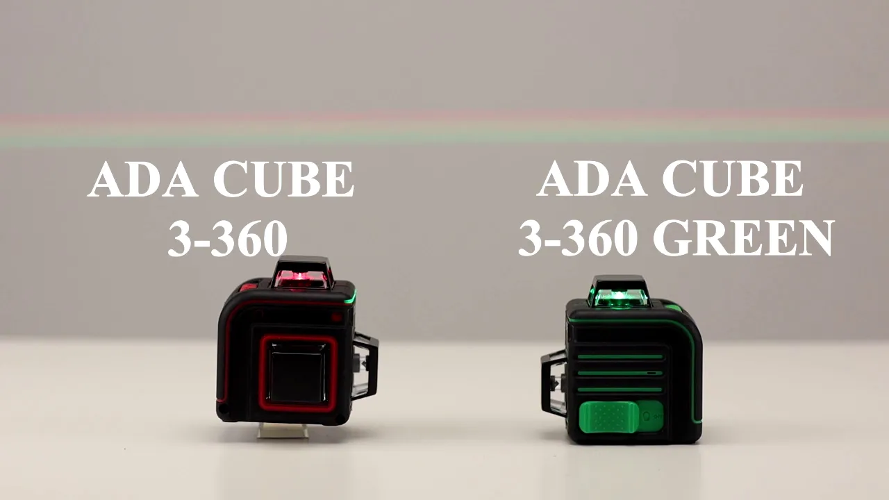 Обзор лазерных уровней ADA CUBE 3-360 и ADA CUBE 3-360 GREEN